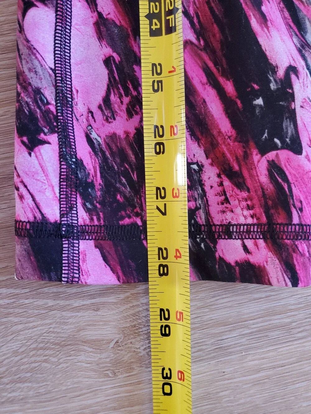 Lululemon Womens Wunder Train High-Rise Leggings Pink Abstract Print SIZE 6